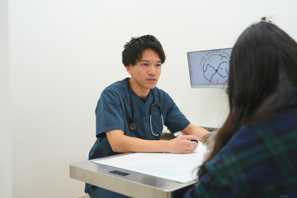 獣医師による説明